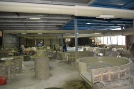 FRP casing semi-finished product production area