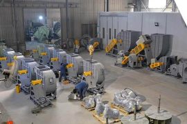 Metal fan assembly area